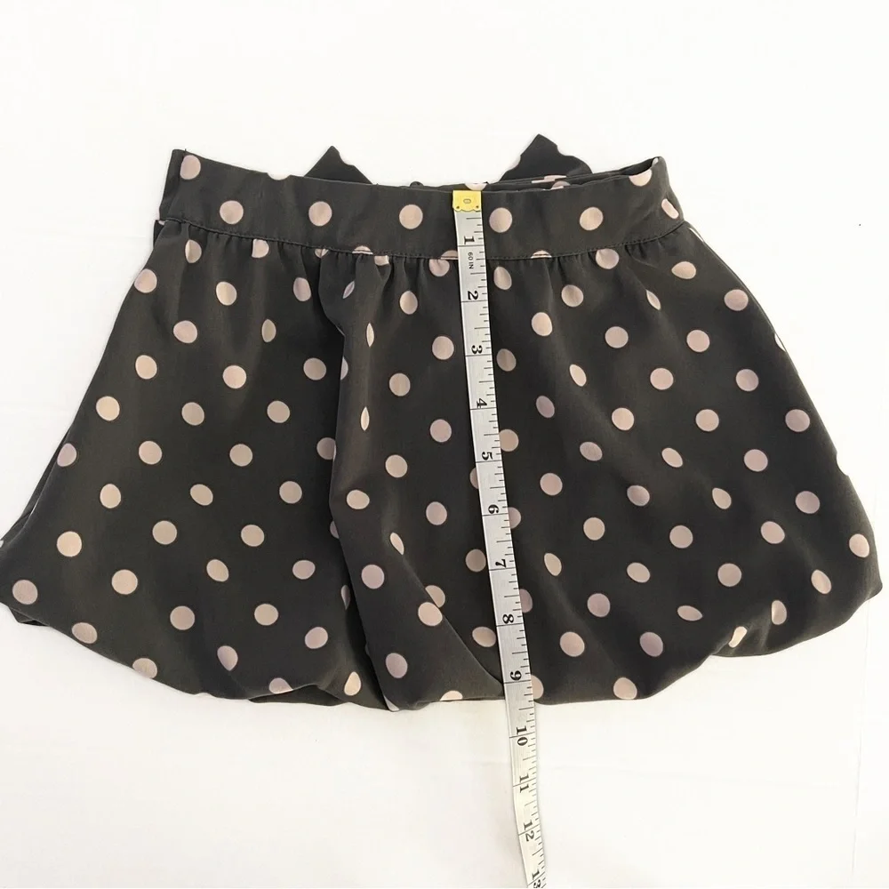 LILI GAUFRETTE Girl’s Gray and Pink Polka Dot Skirt - 23 Months
